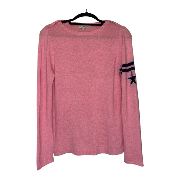 Pink Star Cortland Park  Women's CASHMERE Crew Neck Sweater - Picture 1 of 11